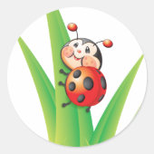 Sticker Rond Libby l'autocollant Ladybug (Devant)