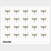 Sticker Rond libellule (Feuille)
