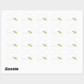 Sticker Rond libellule (Feuille)