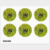 Sticker Rond libellule (Feuille)