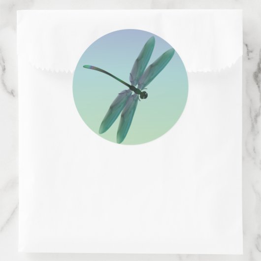 Sticker Rond libellule (Sac)