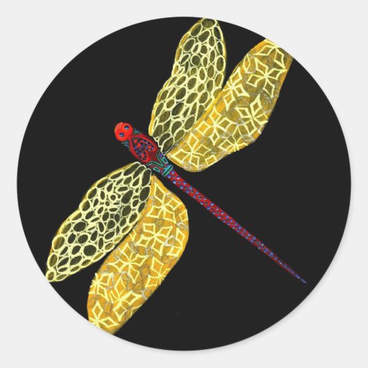 Sticker Rond libellule (Devant)