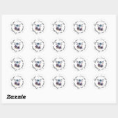 Sticker Rond Libellule - esprit de nouvelles possibilités (Feuille)
