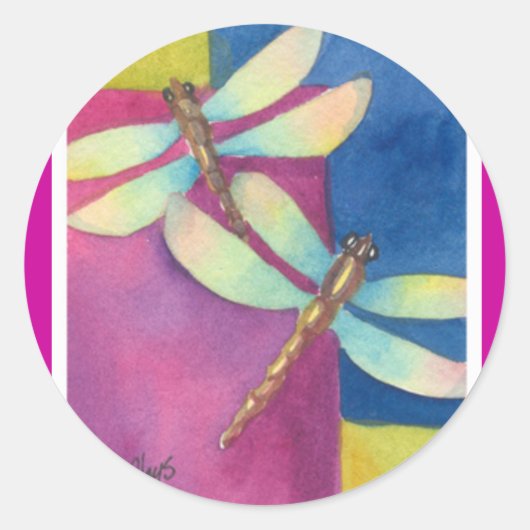 Sticker Rond libellules (Devant)