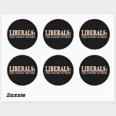 Sticker Rond Libéraux - L'ennemi intérieur (Feuille)