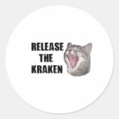 Sticker Rond Libère le Kraken ! (Devant)