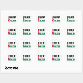 Sticker Rond Libérer Gaza (Feuille)