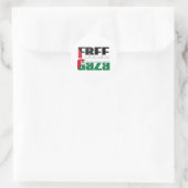Sticker Rond Libérer Gaza (Sac)