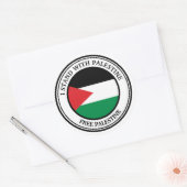 Sticker Rond Libérer la Palestine (Enveloppe)
