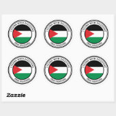Sticker Rond Libérer la Palestine (Feuille)