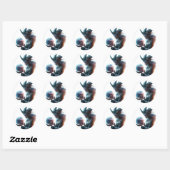 Sticker Rond 👻 libérer l'obscurité : collections d'horreur (Feuille)