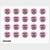 Sticker Rond Libérer tous les fichiers Epstein (Feuille)