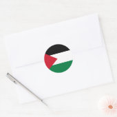 Sticker Rond Libérez la Palestine - Drapeau palestinien (voir l (Enveloppe)