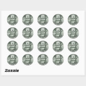 Sticker Rond Libérez votre esprit (Feuille)