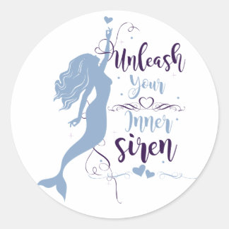 Sticker Rond Libérez votre sirène intérieure
