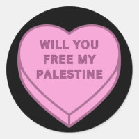 Libérez-vous ma Palestine ? Cute Candy Coeur doux