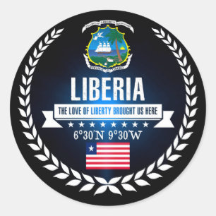 Sticker Rond Libéria