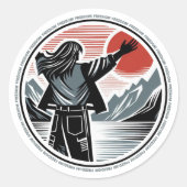 Sticker Rond Liberté (Devant)