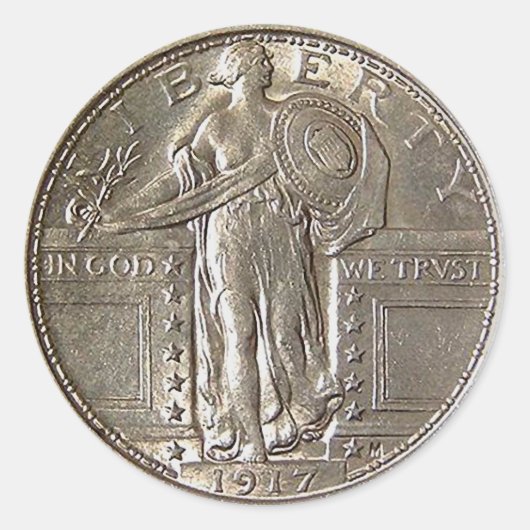 Sticker Rond Liberté 1917 (Devant)