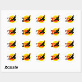 Sticker Rond Liberté en Jésus (Feuille)
