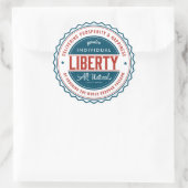 Sticker Rond Liberté individuelle (Sac)