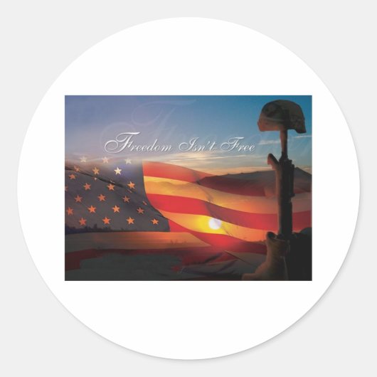 Sticker Rond Liberté Libre (Devant)