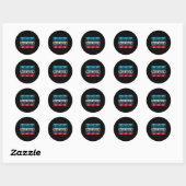 Sticker Rond Liberté S Mars 021 (Feuille)