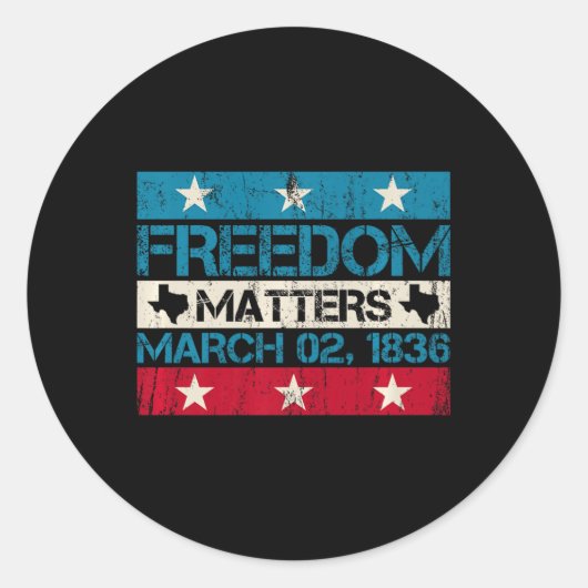 Sticker Rond Liberté S Mars 021 (Devant)