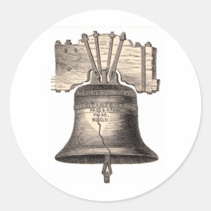 Sticker Rond Liberty Bell