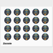 Sticker Rond Libra (Feuille)