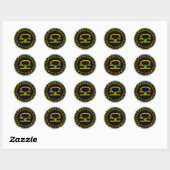 STICKER ROND LIBRA (Feuille)