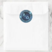 Sticker Rond Libra/Rabbit (Sac)