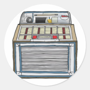 Sticker Rond Librairie vintage