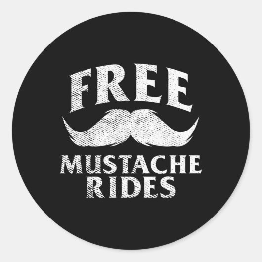 Sticker Rond Libre Circès Moustache (Devant)