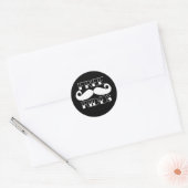 Sticker Rond Libre Circès Moustache (Enveloppe)