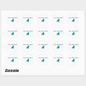 Sticker Rond Libre comme un oiseau (Feuille)