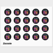 Sticker Rond Libre Jeu ou Vaches roses Grossesse rose ou bleu (Feuille)