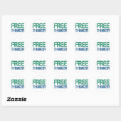 Sticker Rond libre penseur (Feuille)