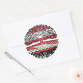 Sticker Rond Libye Libyen Autrichien Baum (Enveloppe)