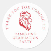 Sticker Rond Licence de l'Université d'État de Jacksonville (Devant)