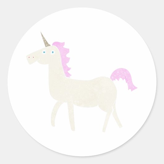 Sticker Rond licorne (Devant)
