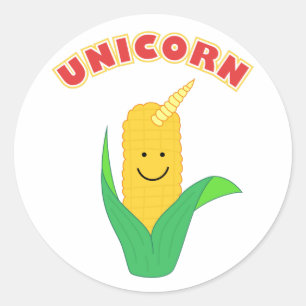 Sticker Rond Licorne