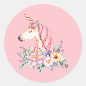 Sticker Rond Licorne (Devant)
