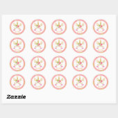 Sticker Rond Licorne (Feuille)