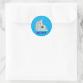 STICKER ROND LICORNE (Sac)