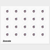 Sticker Rond Licorne Astronaute Spatiale (1) (Feuille)