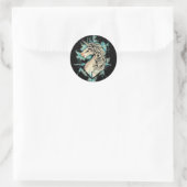 Sticker Rond licorne blanche (Sac)