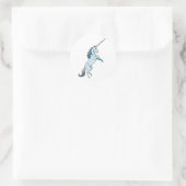 Sticker Rond licorne blanche (Sac)