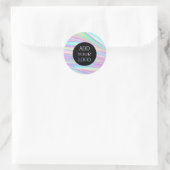 Sticker Rond Licorne Holographique (Sac)