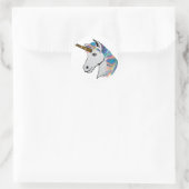 Sticker Rond licorne holographique (Sac)